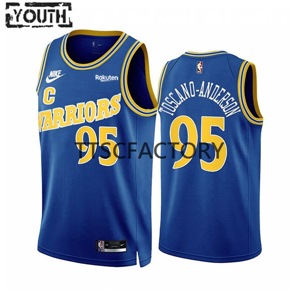 Golden State Warriors Trikot Juan Toscano-Anderson 95 Jordan 2022-23 Classic Edition Royal Swingman - Kinder